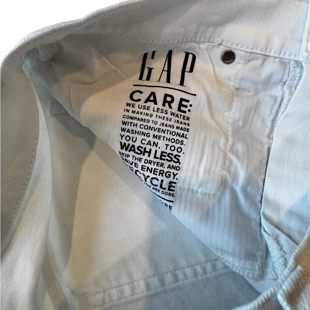 Gap High Rise White Skinny Jeans - Picture 4 of 7